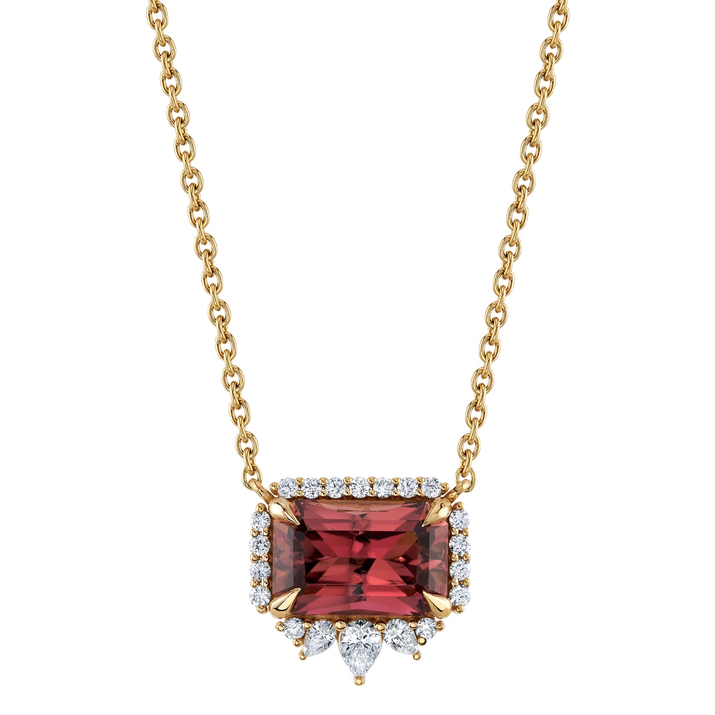 Untreated Afghanistan Tourmaline Pendant Necklace