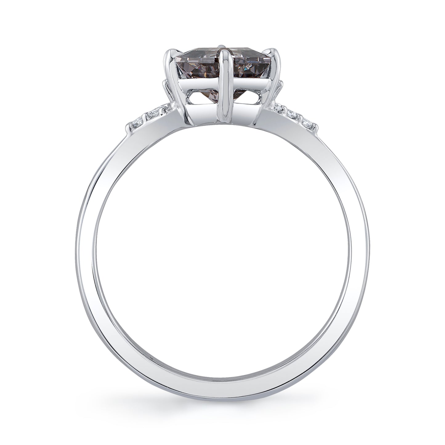 Untreated Grey Spinel Ring