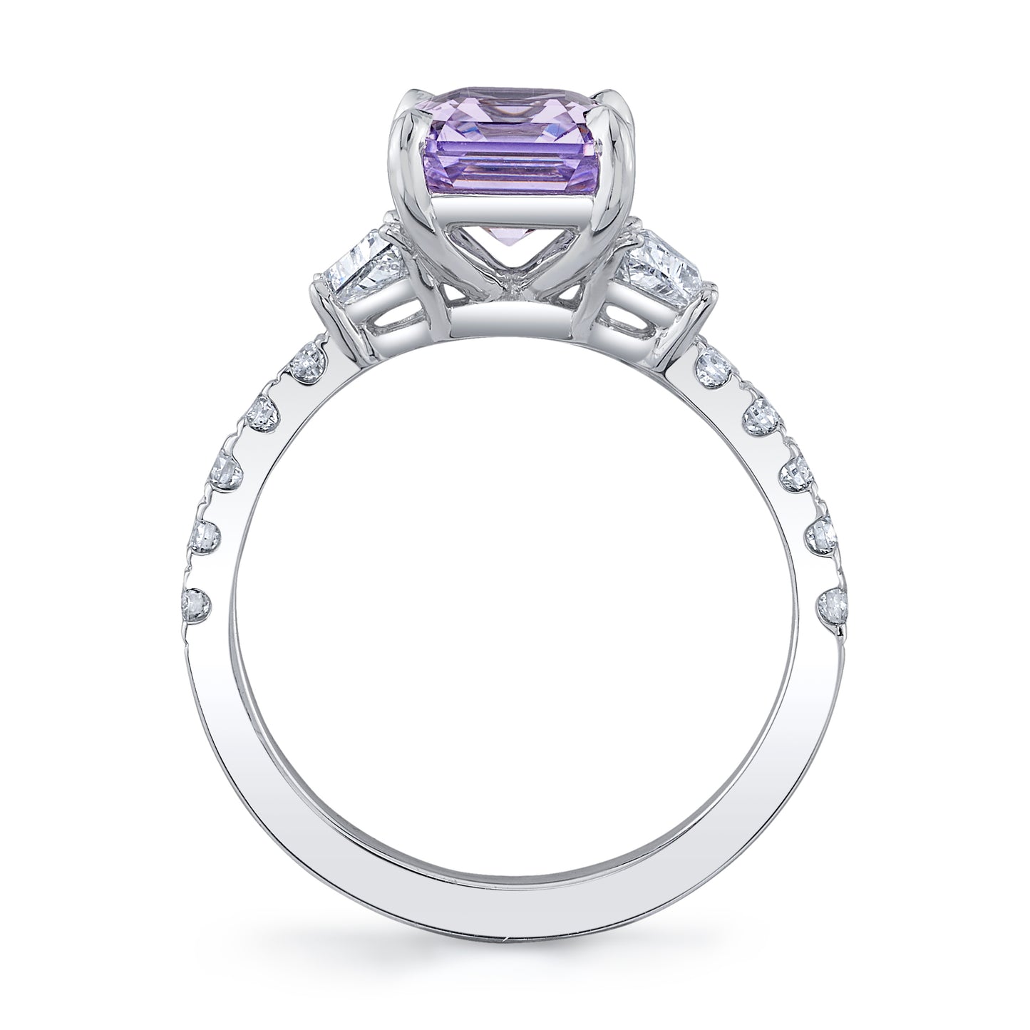 No Heat Madagascar Purple Sapphire Ring