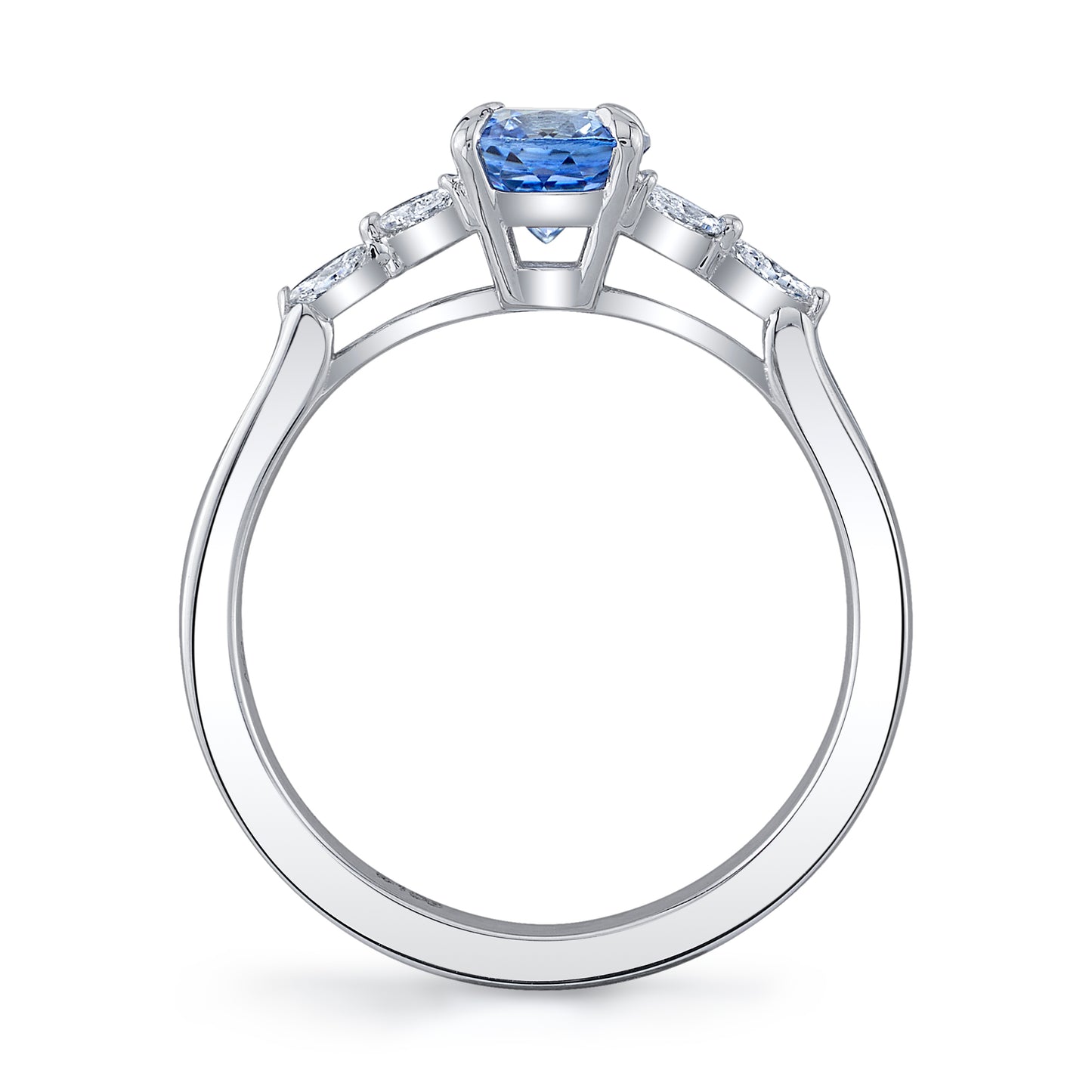 No Heat Sri Lanka Blue Sapphire Ring