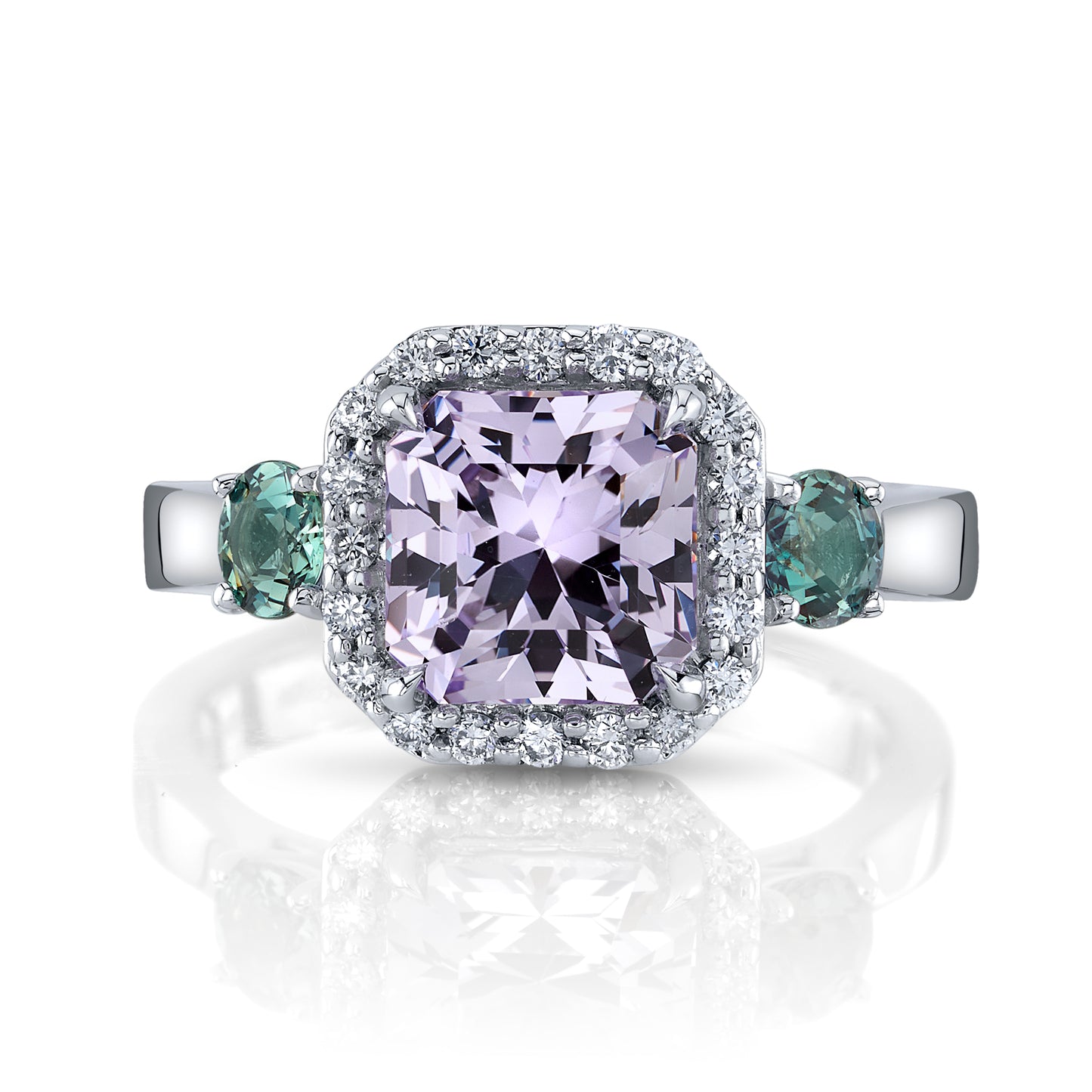 GIA No Heat Sri Lanka Purple Sapphire Ring