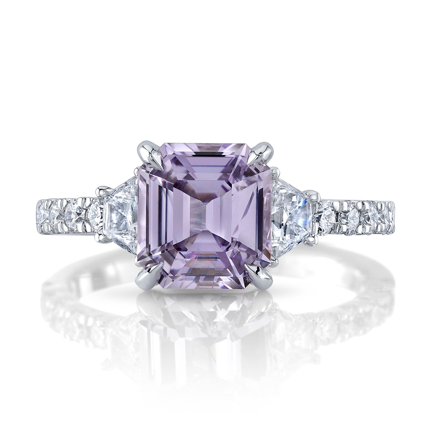 No Heat Madagascar Purple Sapphire Ring