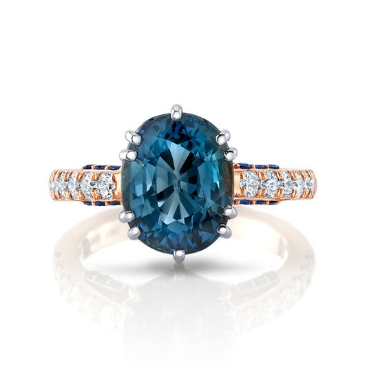 GIA No Heat Blue Sapphire Ring