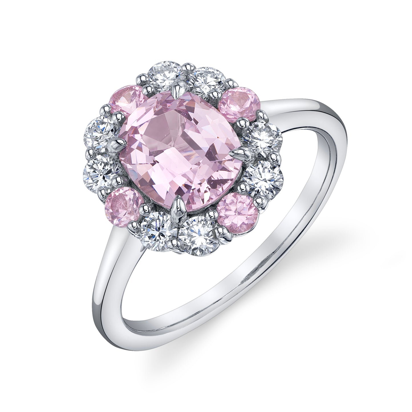 Untreated Pink Spinel Ring