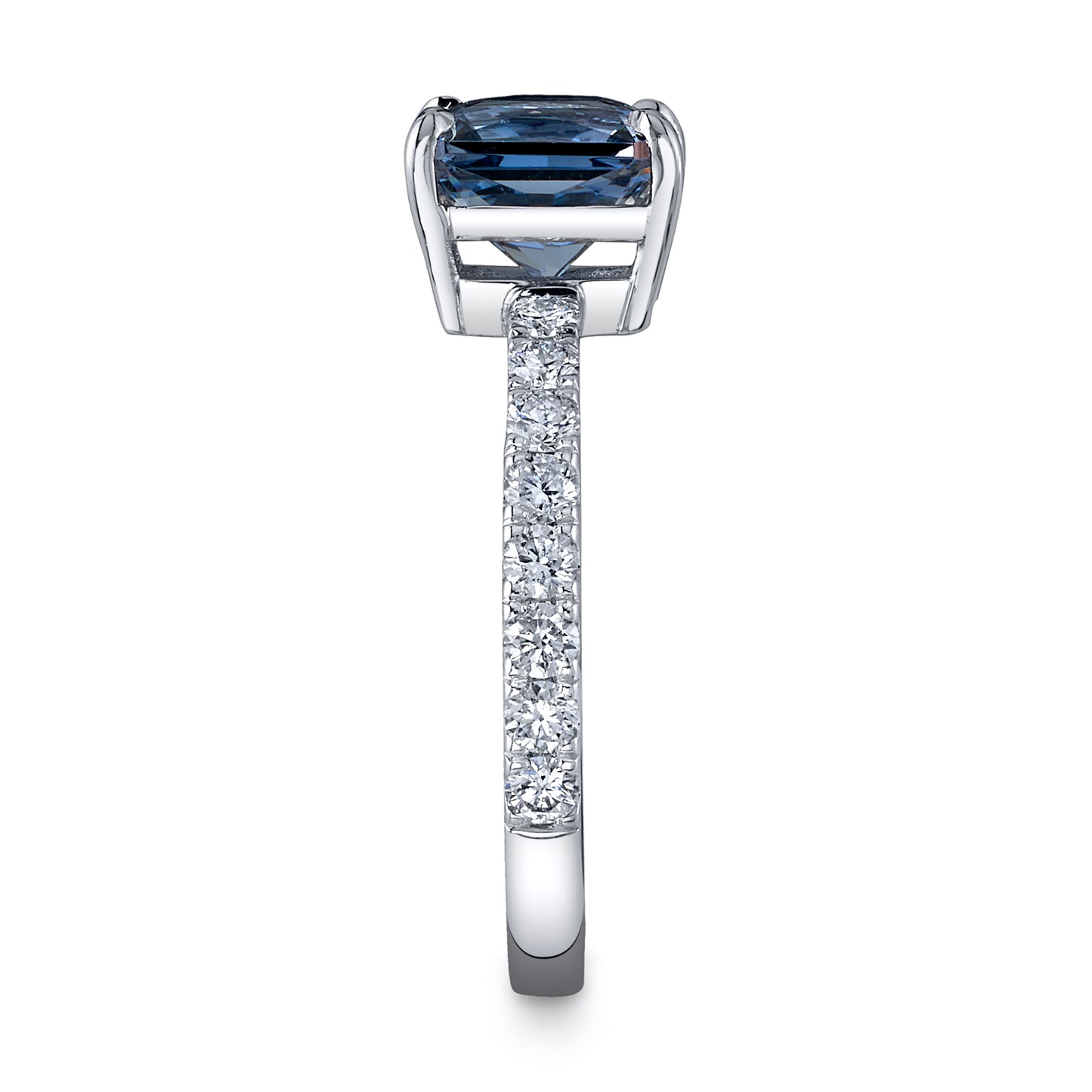 Untreated Sri Lanka Blue Spinel Ring