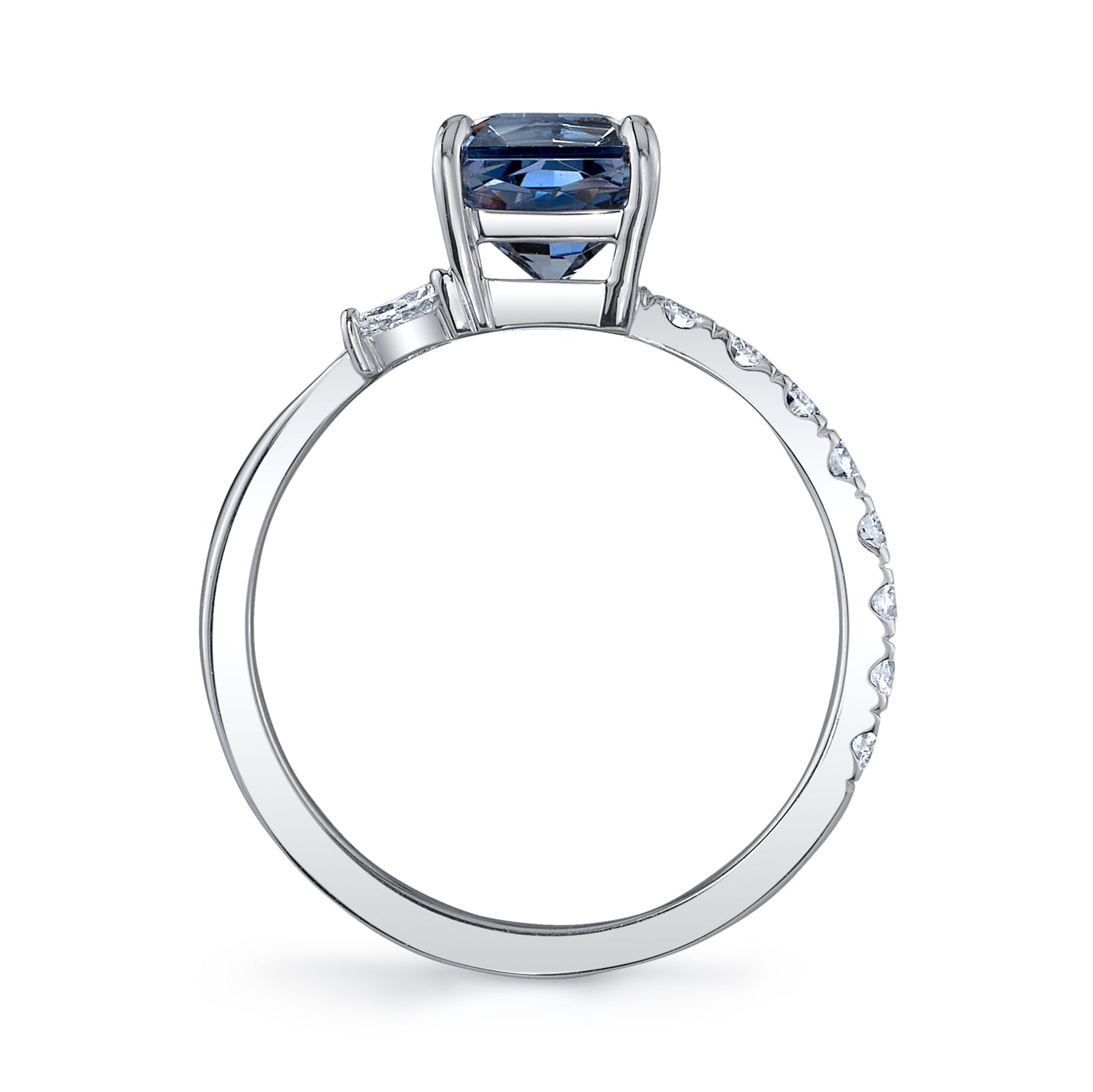 Untreated Sri Lanka Blue Spinel Ring