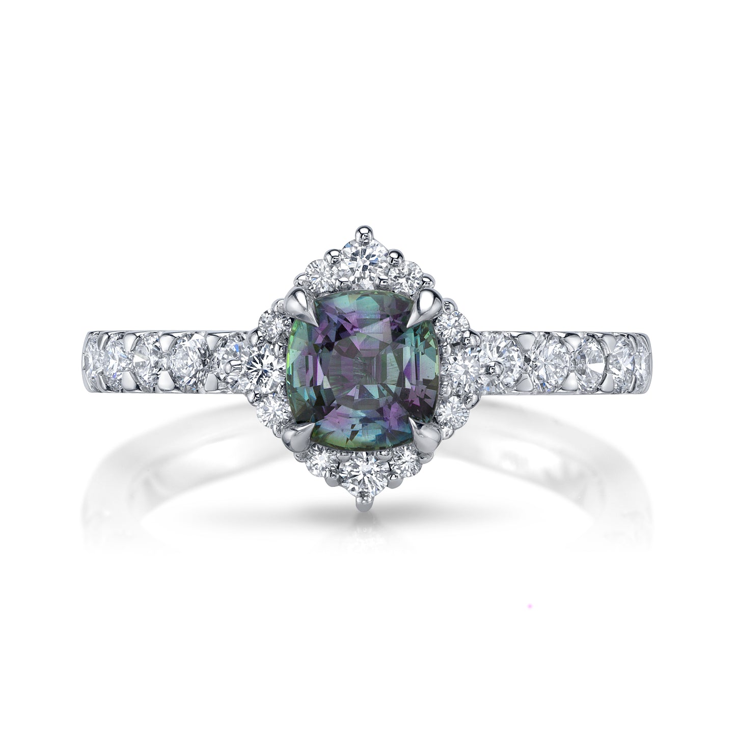 Untreated Madagascar GIA Alexandrite Ring