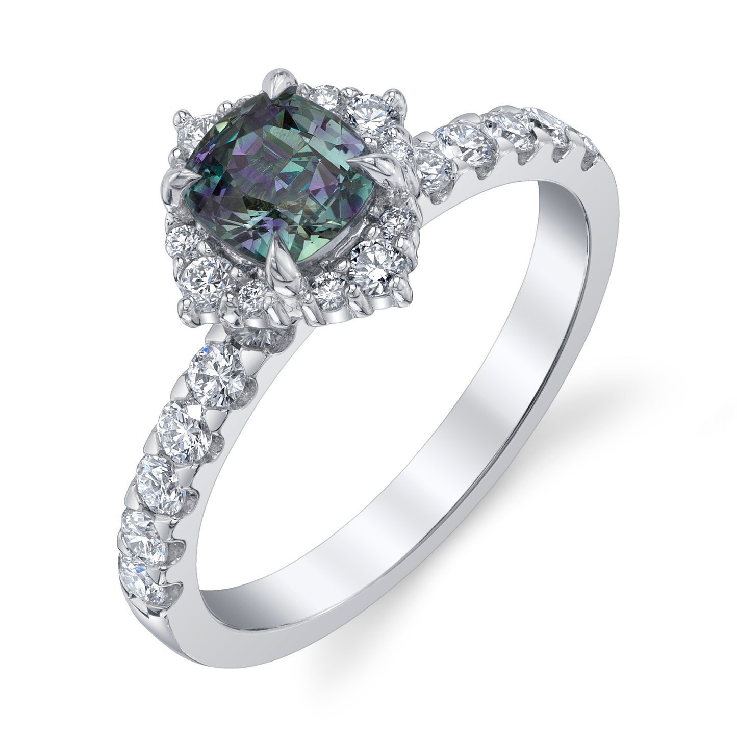 Untreated Madagascar GIA Alexandrite Ring