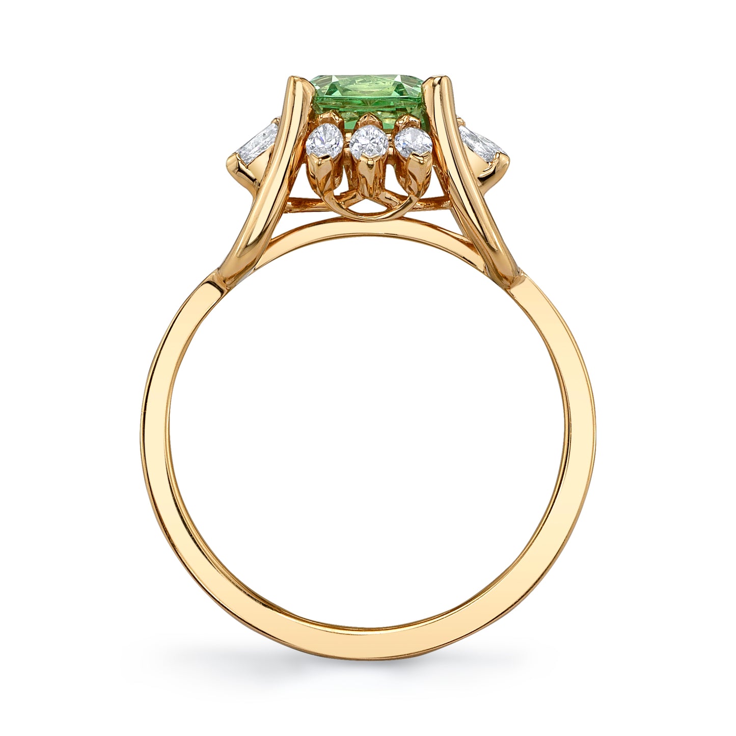 Untreated Merelani Mint Green Garnet Ring