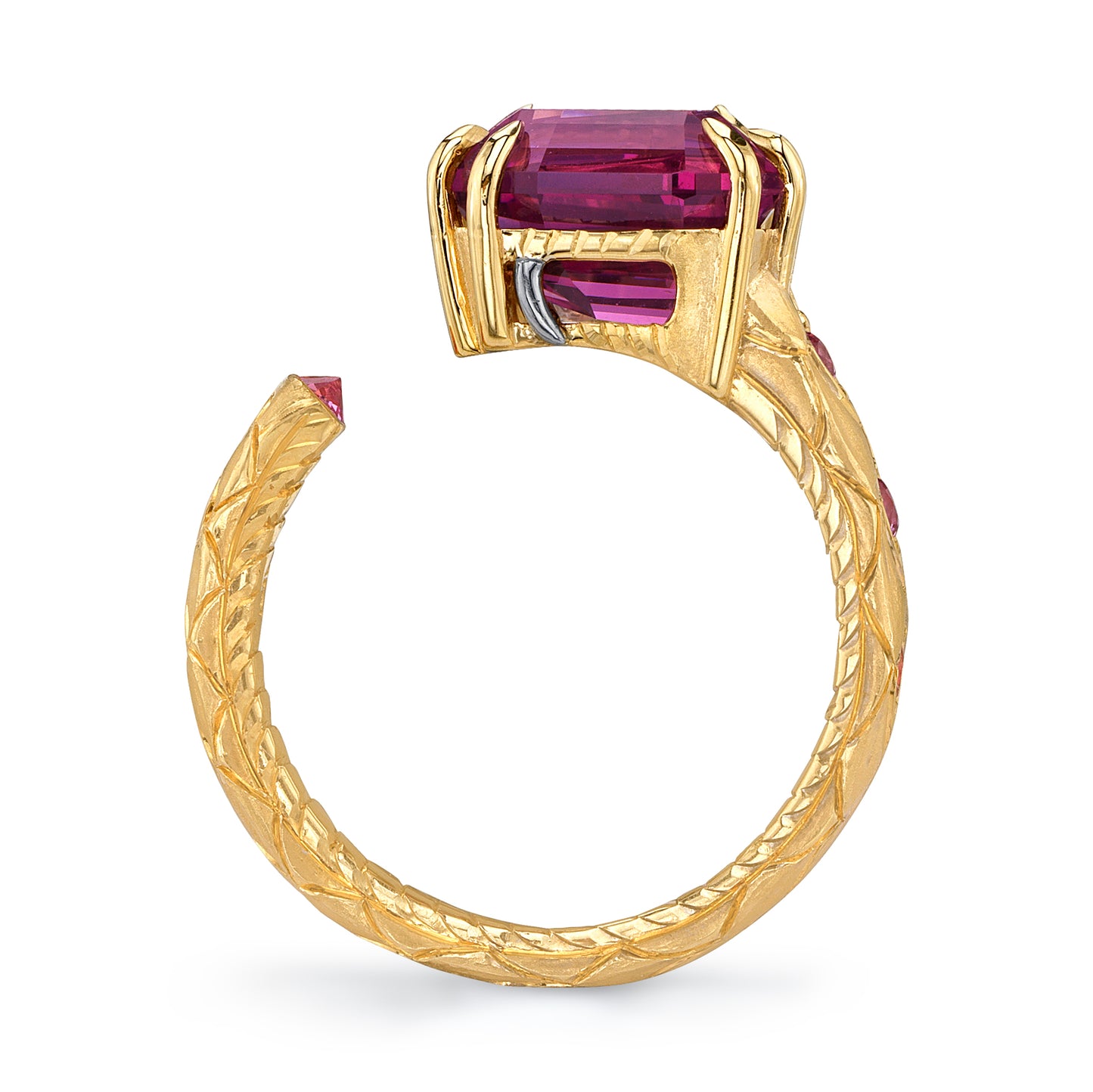 Umbalite Untreated Garnet Ring