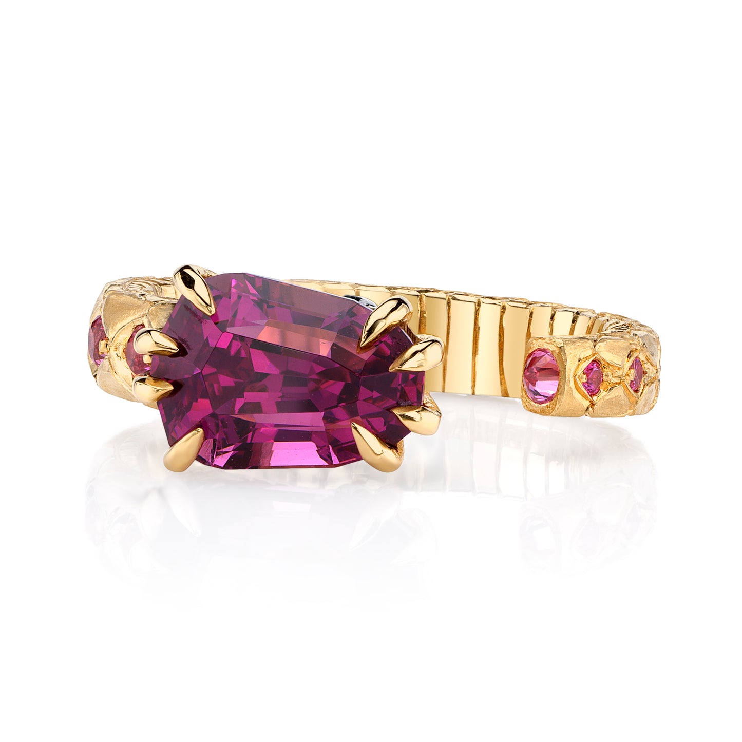 Umbalite Untreated Garnet Ring