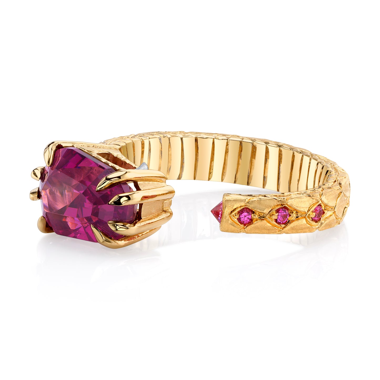 Umbalite Untreated Garnet Ring