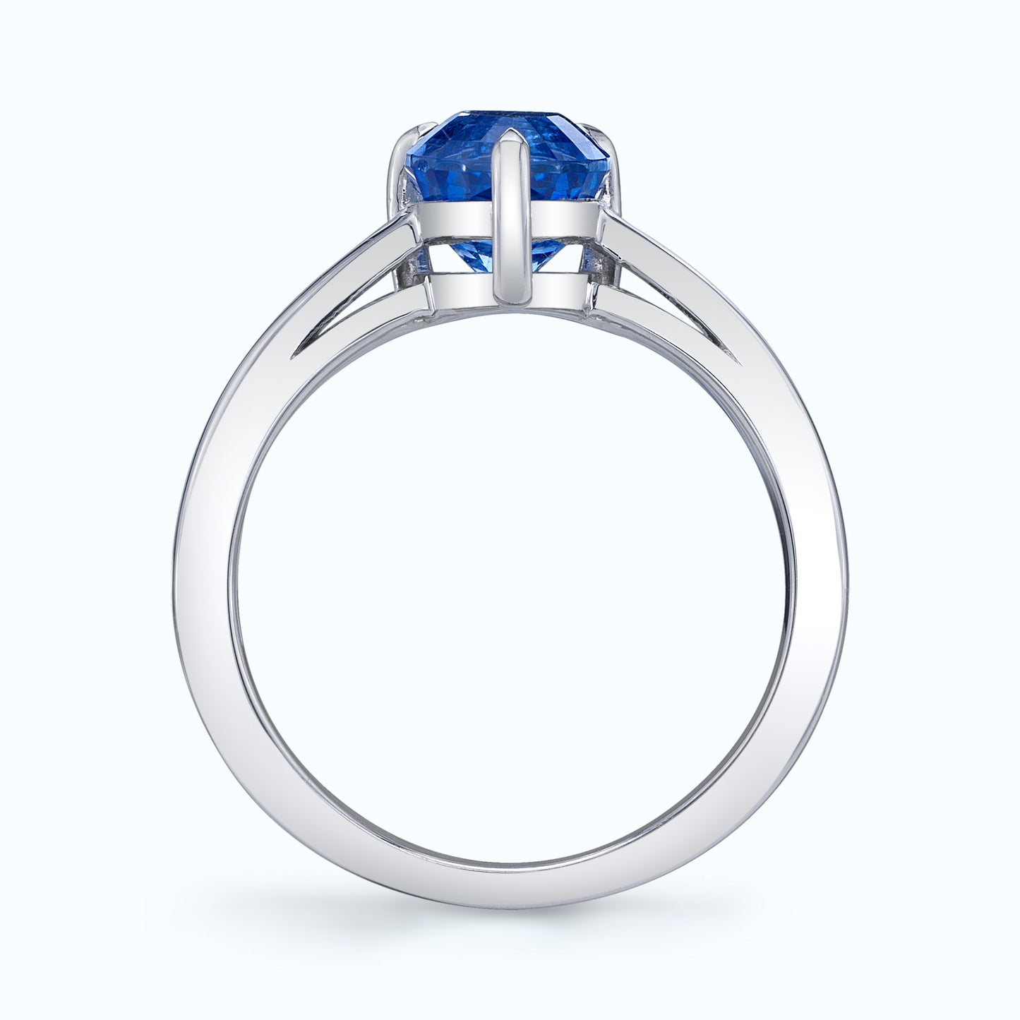 AGL No Heat Burmese Sapphire Ring