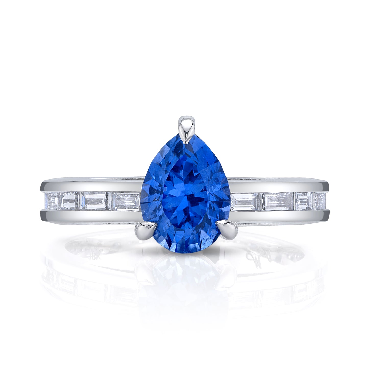 AGL No Heat Burmese Sapphire Ring