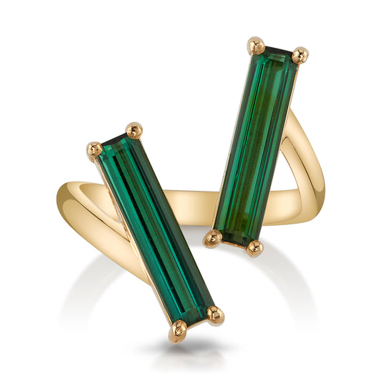 Untreated Brazilian Green Tourmaline Ring