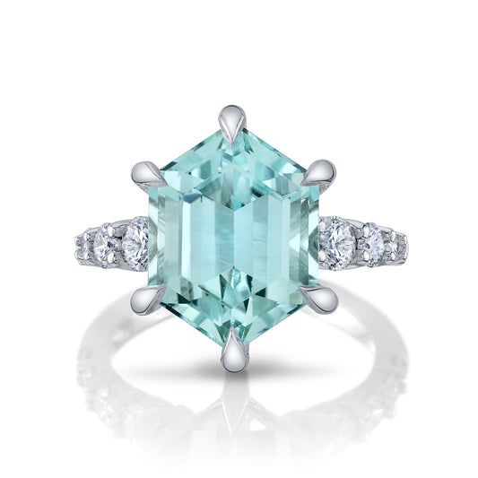 GIA Mozambique Paraiba Tourmaline Ring