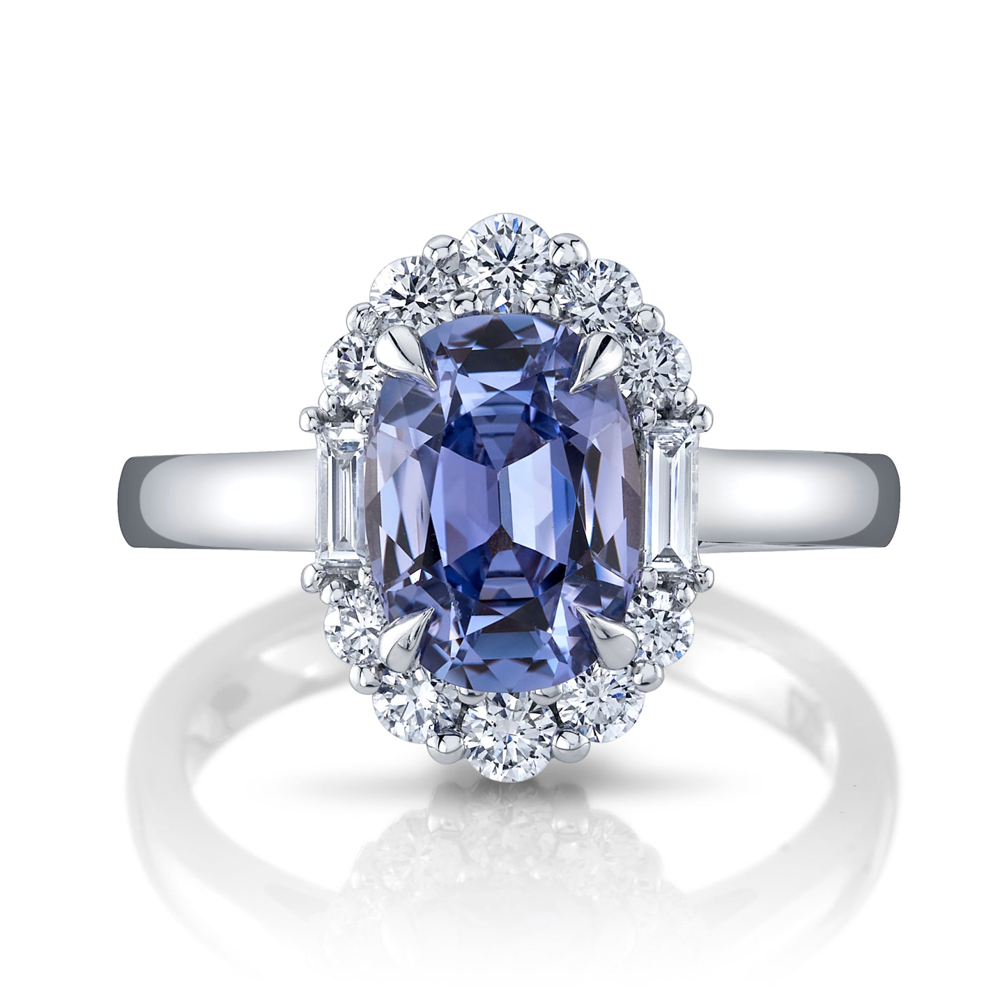 GIA No Heat Color Change Sri Lanka Sapphire Ring