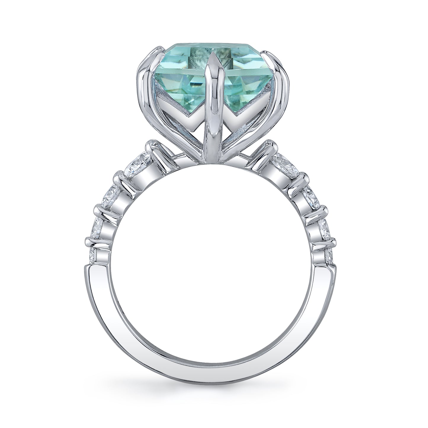 GIA Mozambique Paraiba Tourmaline Ring