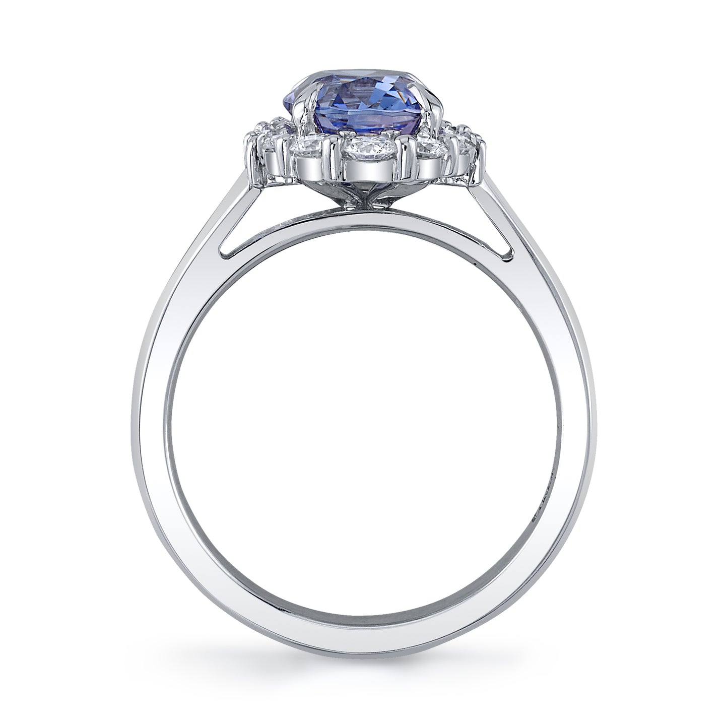 GIA No Heat Color Change Sri Lanka Sapphire Ring