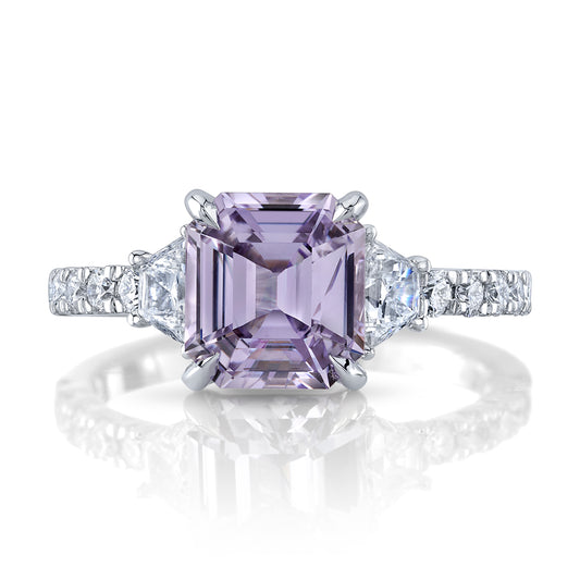 No Heat Madagascar Purple Sapphire Ring