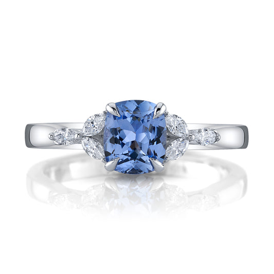 No Heat Sri Lanka Blue Sapphire Ring