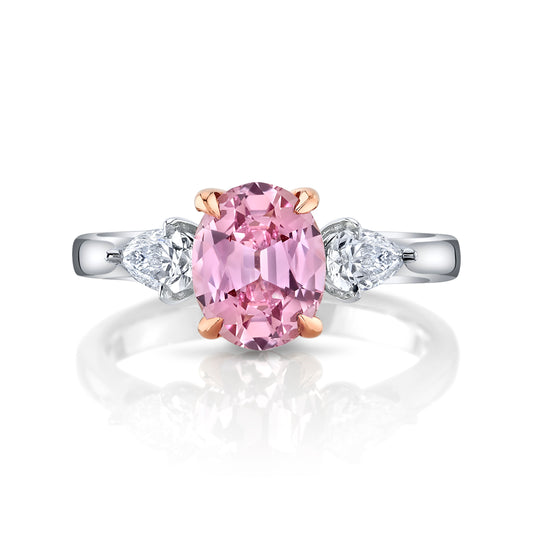 GIA No Heat Pink Sapphire Ring