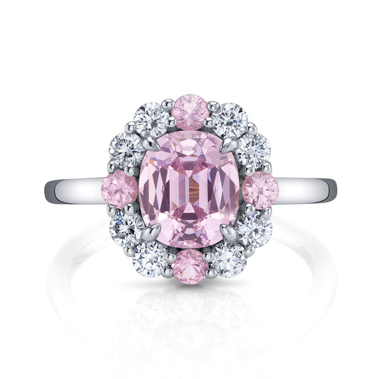 Untreated Pink Spinel Ring