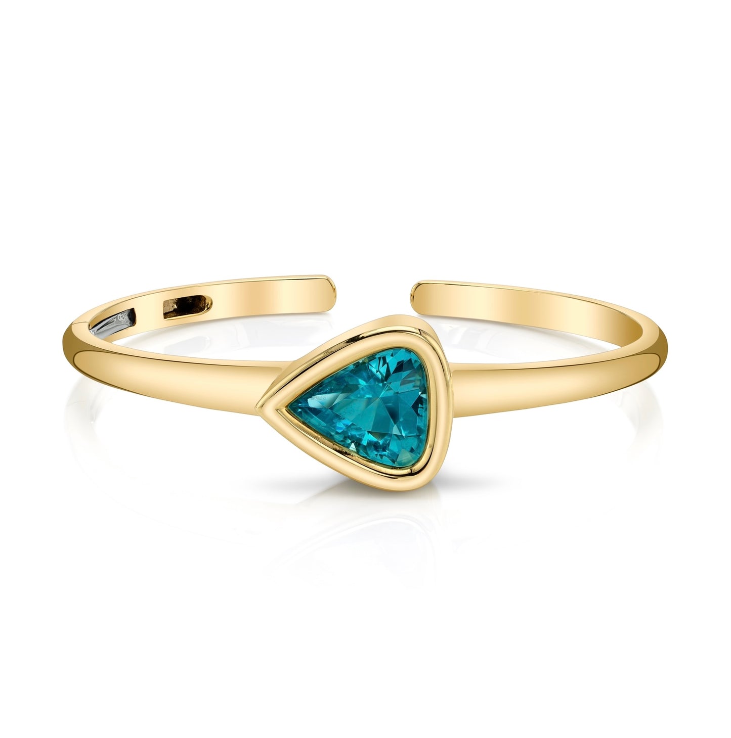 GIA Blue Tourmaline Bangle