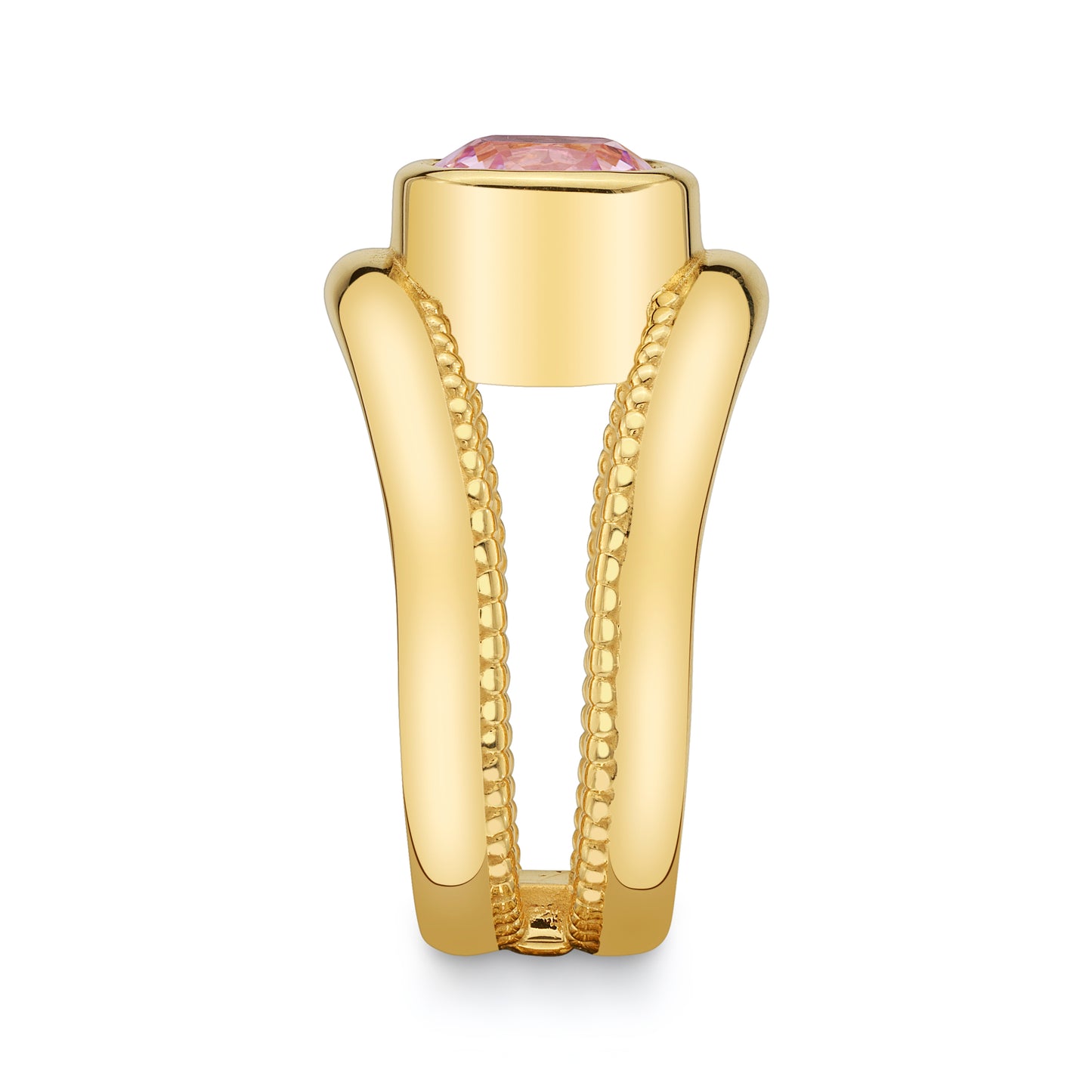 GIA No Heat Cushion Pink Sapphire Ring