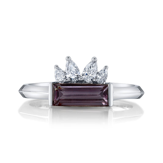 Untreated Color Change Garnet ring