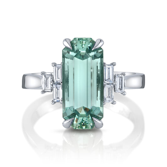 No Heat Nigerian Aquamarine Ring