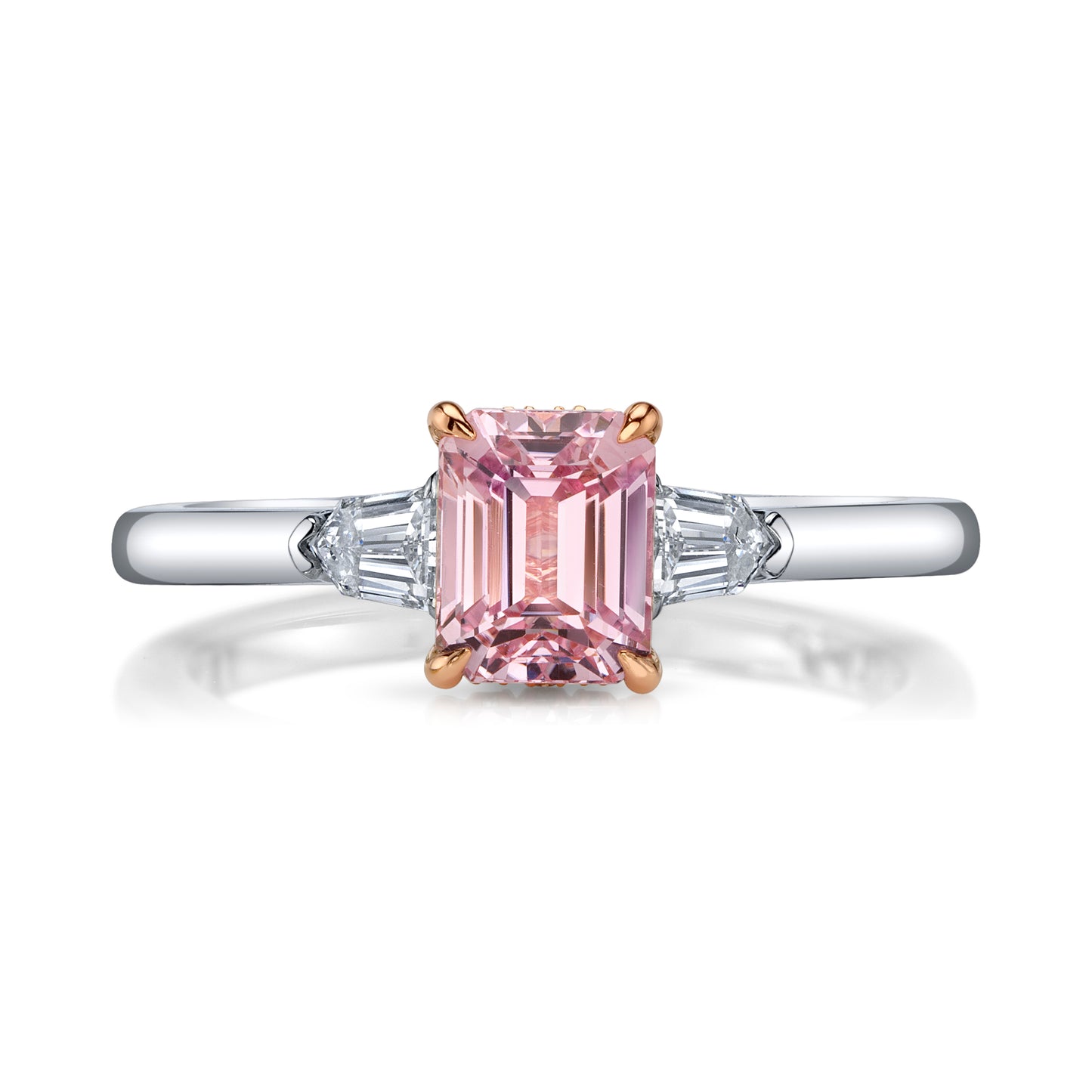 No Heat Padparadscha Sapphire Ring