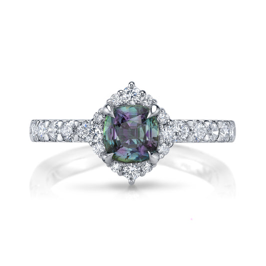 Untreated Madagascar GIA Alexandrite Ring