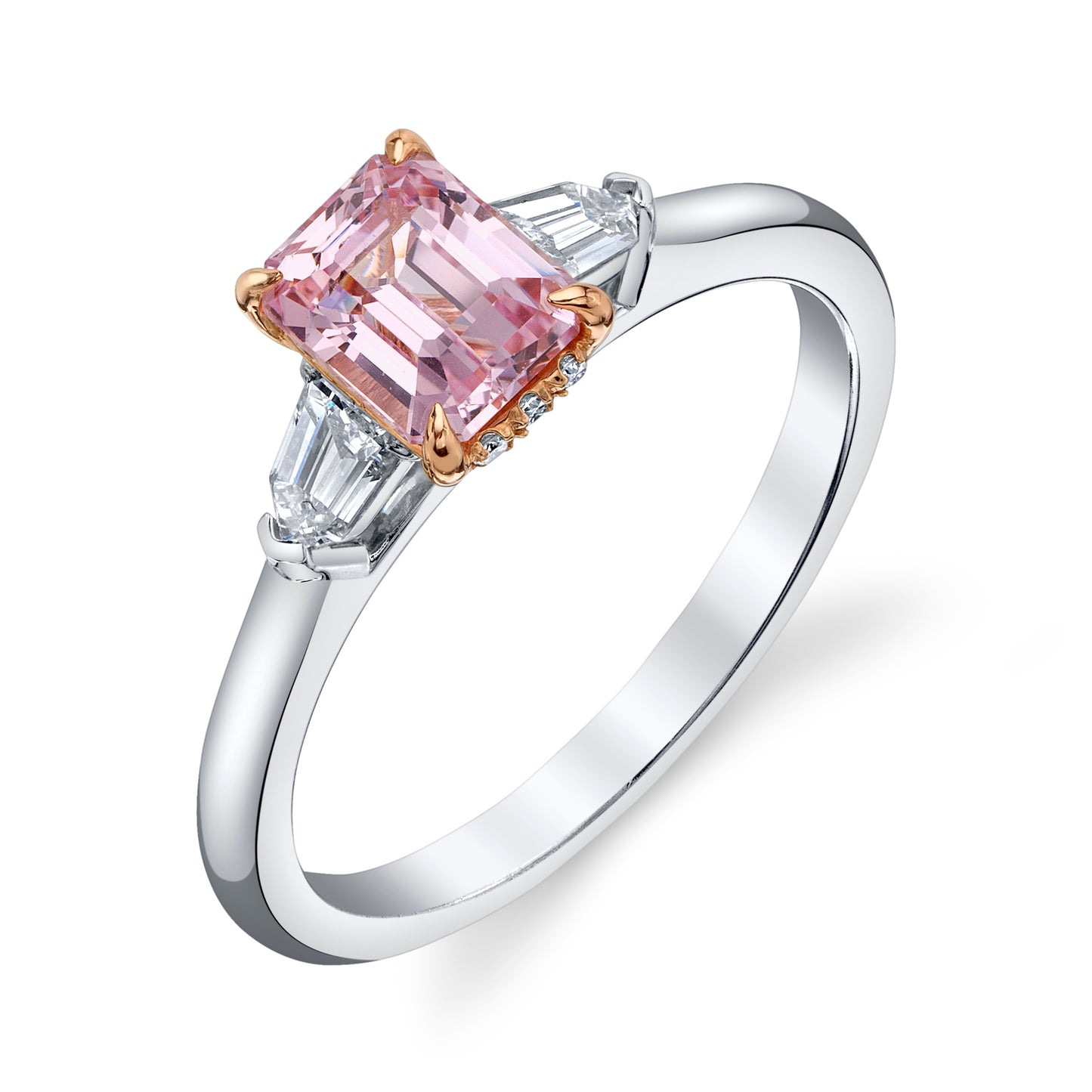 No Heat Padparadscha Sapphire Ring