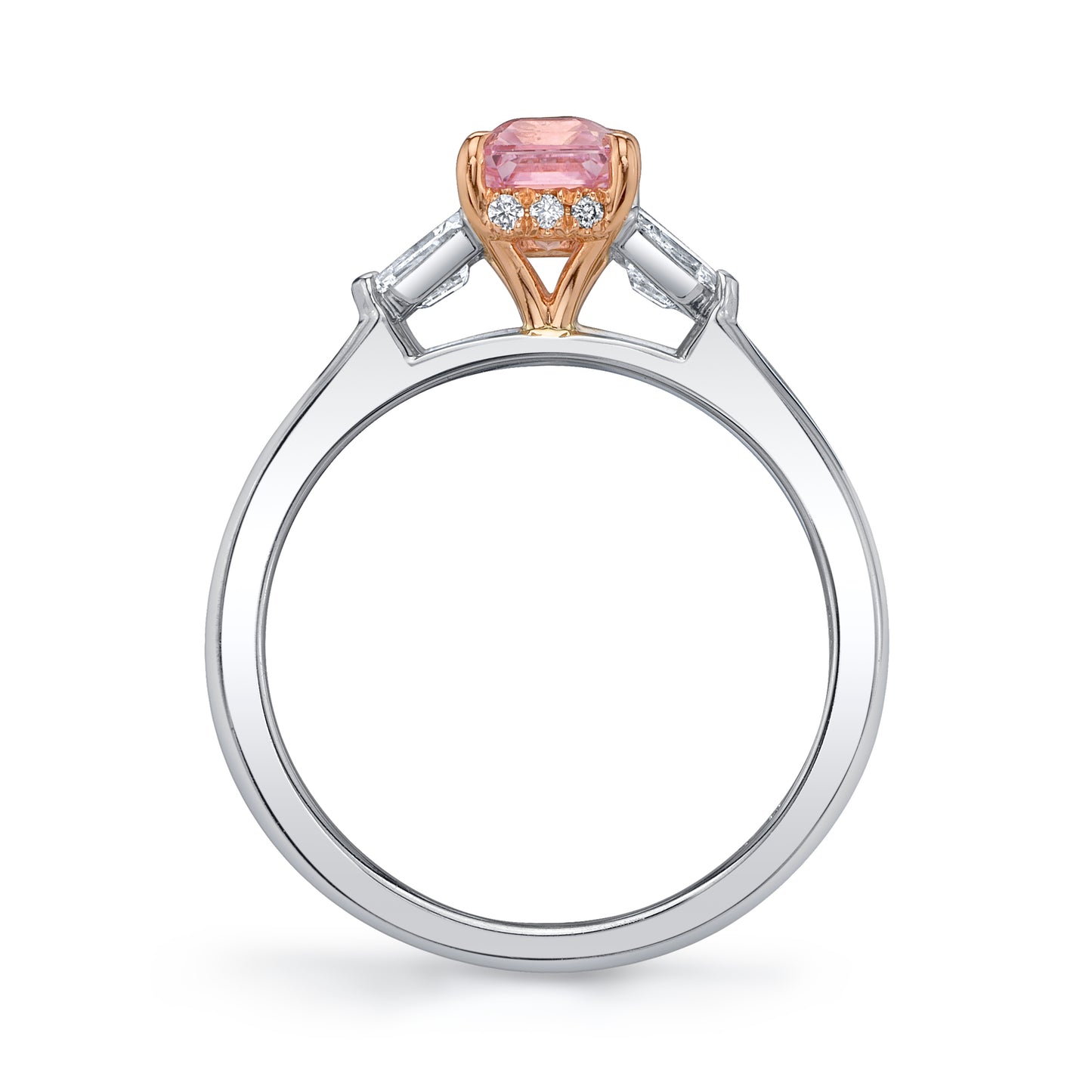 No Heat Padparadscha Sapphire Ring