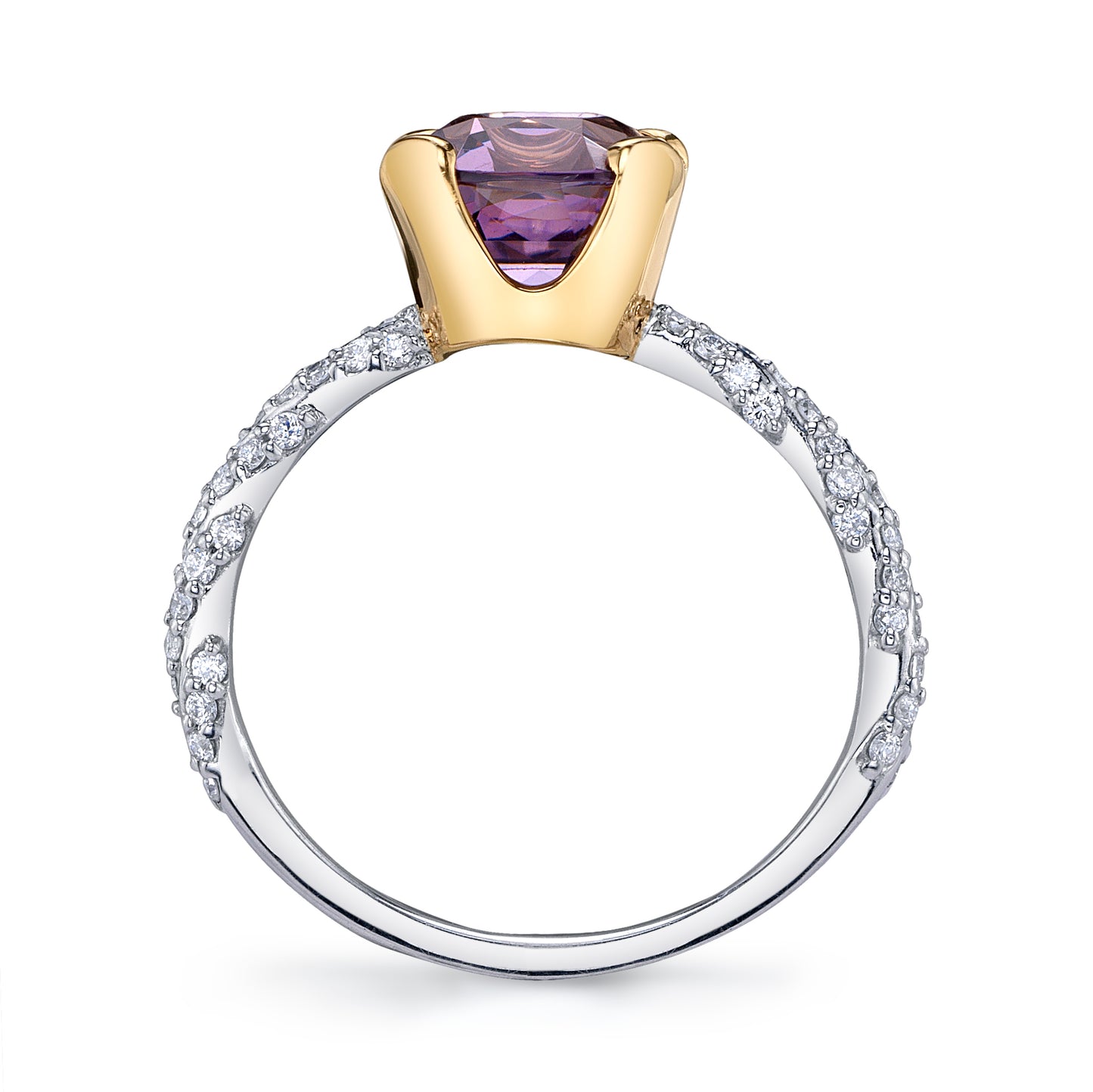 Untreated Burmese Mauve Spinel Ring