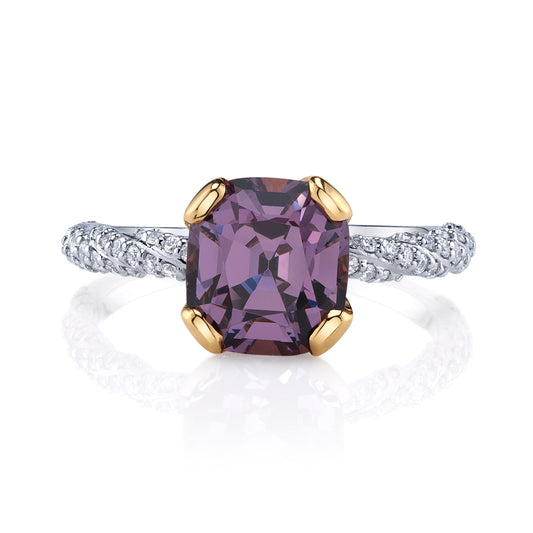 Untreated Burmese Mauve Spinel Ring