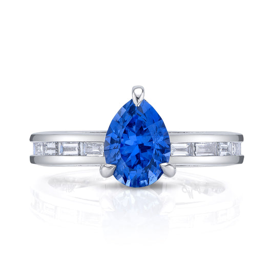 AGL No Heat Burmese Sapphire Ring